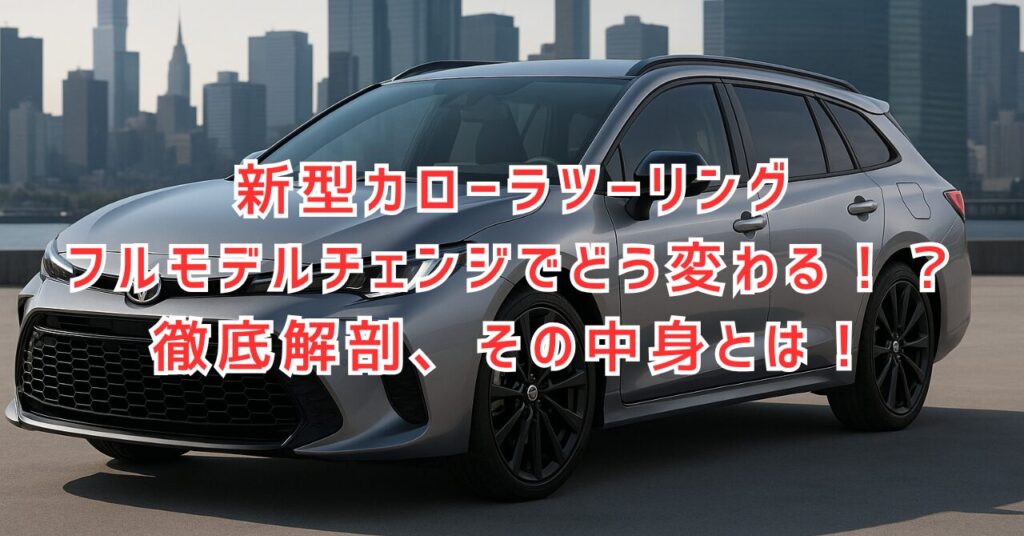 カローラツーリング フルモデルチェンジ！どう変わるか徹底解説！